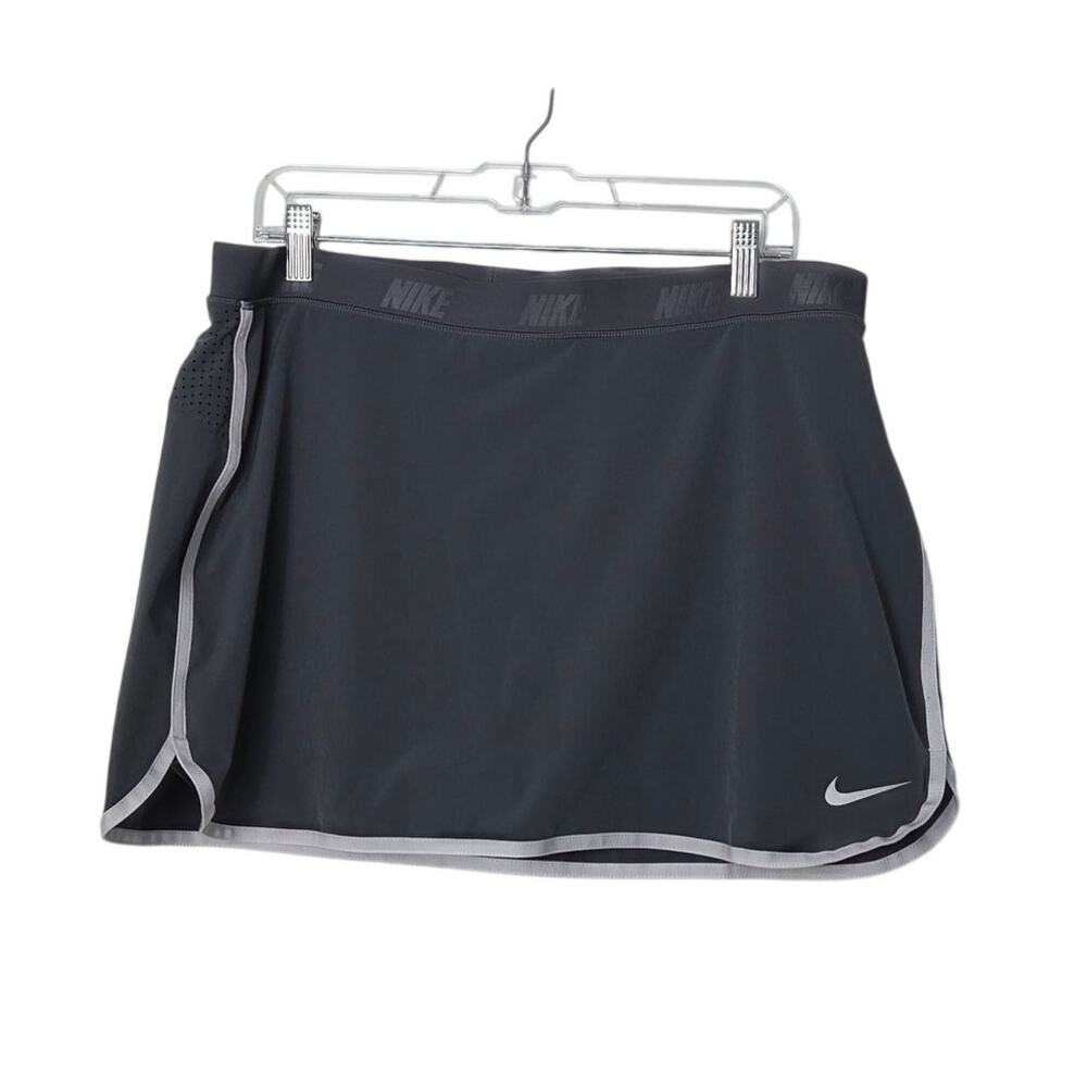 Nike Golf Dri-Fit Woven Flip Flex Pull On Stretch Activewear Skort Black Size XL